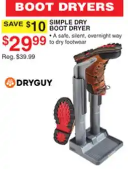 Dunham's Sports DRYGUY SIMPLE DRY BOOT DRYER offer