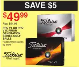 Dunham's Sports PRO V1 OR PRO V1X PRIOR GENERATION SERIES GOLF BALLS offer