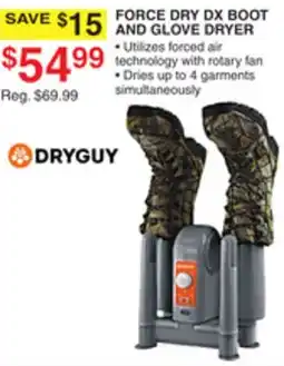 Dunham's Sports FORCE DRY DX BOOT AND GLOVE DRYER offer