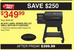 Dunham's Sports BLACK LABEL SERIES PELLET GRILL WITH WI-FI CONTROL offer