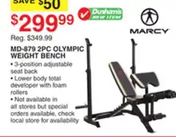Dunham's Sports MARCY MD-879 2PC OLYMPIC WEIGHT BENCH offer