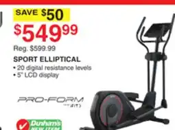 Dunham's Sports PRO-FOAM SPORT ELLIPTICAL offer