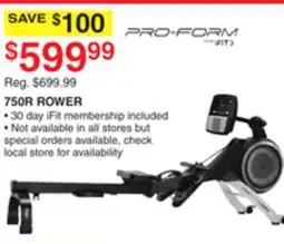 Dunham's Sports PROFORM 750R ROWER offer