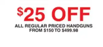 Dunham's Sports HANDGUNS offer