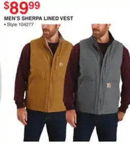 Dunham's Sports MEN'S SHERPA LINED VEST offer
