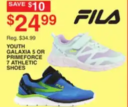 Dunham's Sports FILA YOUTH GALAXIA 5 OR PRIMEFORCE 7 ATHLETIC SHOES offer