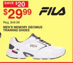 Dunham's Sports FILA MEN'S MEMORY DECIMUS TRAINING SHOES offer