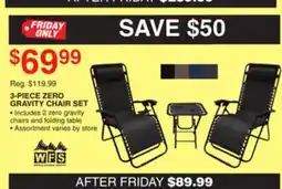 Dunham's Sports 3-PIECE ZERO GRAVITY CHAIR SET offer