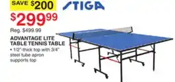 Dunham's Sports STIGA ADVANTAGE LITE TABLE TENNIS TABLE offer