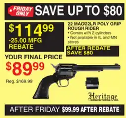 Dunham's Sports MAG/22LR POLY GRIP ROUGH RIDER offer