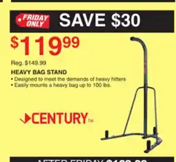 Dunham's Sports CENTURY HEAVY BAG STAND offer