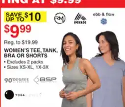 Dunham's Sports WOMEN'S TEE, TANK, BRA OR SHORTS offer