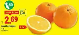 Lidl Navel oranges offer