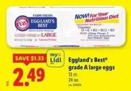 Lidl Eggland's Best grade A large eggs offer