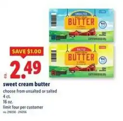 Lidl Sweet cream butter offer