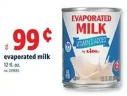 Lidl Evaporated milk offer