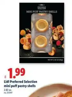 Lidl Lidl Preferred Seletion mini puff pastry shells offer
