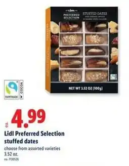 Lidl Lidl Preferred Selection stuffed dates offer