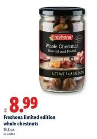 Lidl Freshona Whole Chestnuts offer