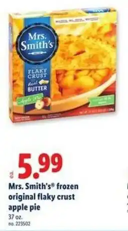 Lidl Mrs. Smith's frozen original flaky crust apple pie offer