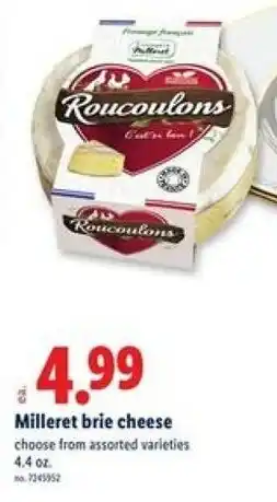 Lidl Milleret brie cheese offer