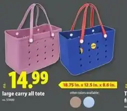 Lidl large carry all tote offer