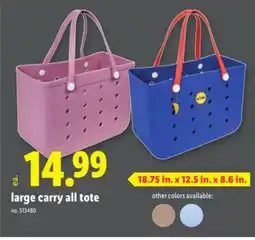 Lidl large carry all tote offer