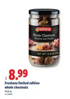 Lidl Freshona limited edition whole chestnuts offer