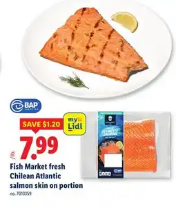 Lidl Fish Market fresh Chilean Atlantic salmon skin on portion offer