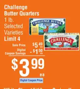 Smart & Final Challenge Butter Quarters offer