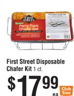 Smart & Final First Street Disposable Chafer Kit offer