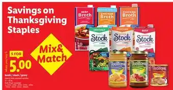 Lidl broth / stock / gravy offer