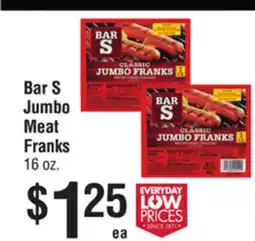 Smart & Final Bar S Jumbo Meat Franks offer