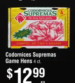 Smart & Final Codornices Supremas Game Hens offer