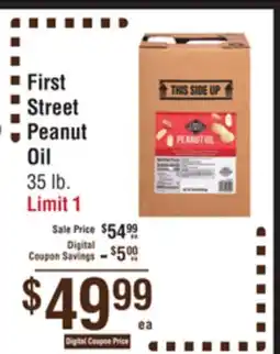 Smart & Final First Street Peanut Oil offer