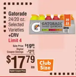 Smart & Final Gatorade offer