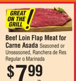 Smart & Final Beef Loin Flap Meat for Carne Asada offer