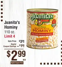 Smart & Final Juanita's Hominy offer