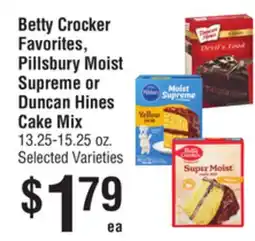 Smart & Final Betty Crocker Favorites, Pillsbury Moist Supreme or Duncan Hines Cake Mix offer
