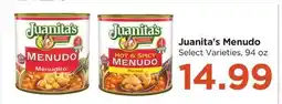 Food 4 Less Juanita's Menudo offer