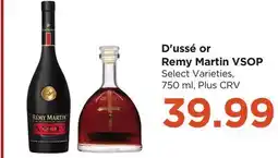 Food 4 Less D'ussé or Remy Martin VSOP offer