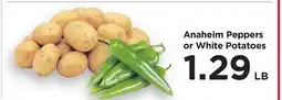 Food 4 Less Anaheim Peppers or White Potatoes offer
