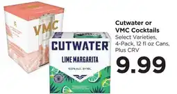 Food 4 Less Cutwater or VMC Cocktails offer