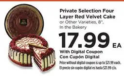 Food 4 Less Private Selection Four Layer Red Velvet Cake offer