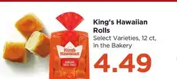 Food 4 Less King's Hawaiian Rolls offer
