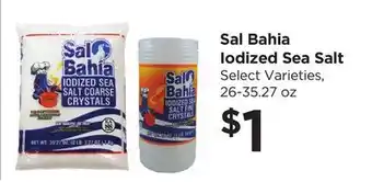Food 4 Less Sal Bahia Iodized Sea Salt offer