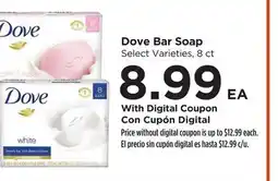 Food 4 Less Dove Bar Soap offer