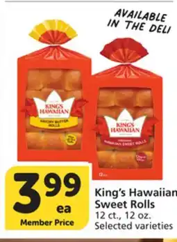 Albertsons King's Hawaiian Sweet Rolls offer