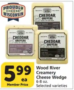 Albertsons Wood River Creamery Cheese Wedge offer