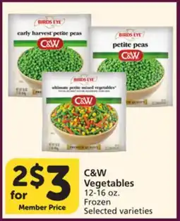 Albertsons C & W Vegetables offer